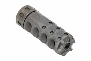 Precision Armament HYPERTAP 7.62 NATO Muzzle Brake with 18x1.5mm threading with stainless finish.